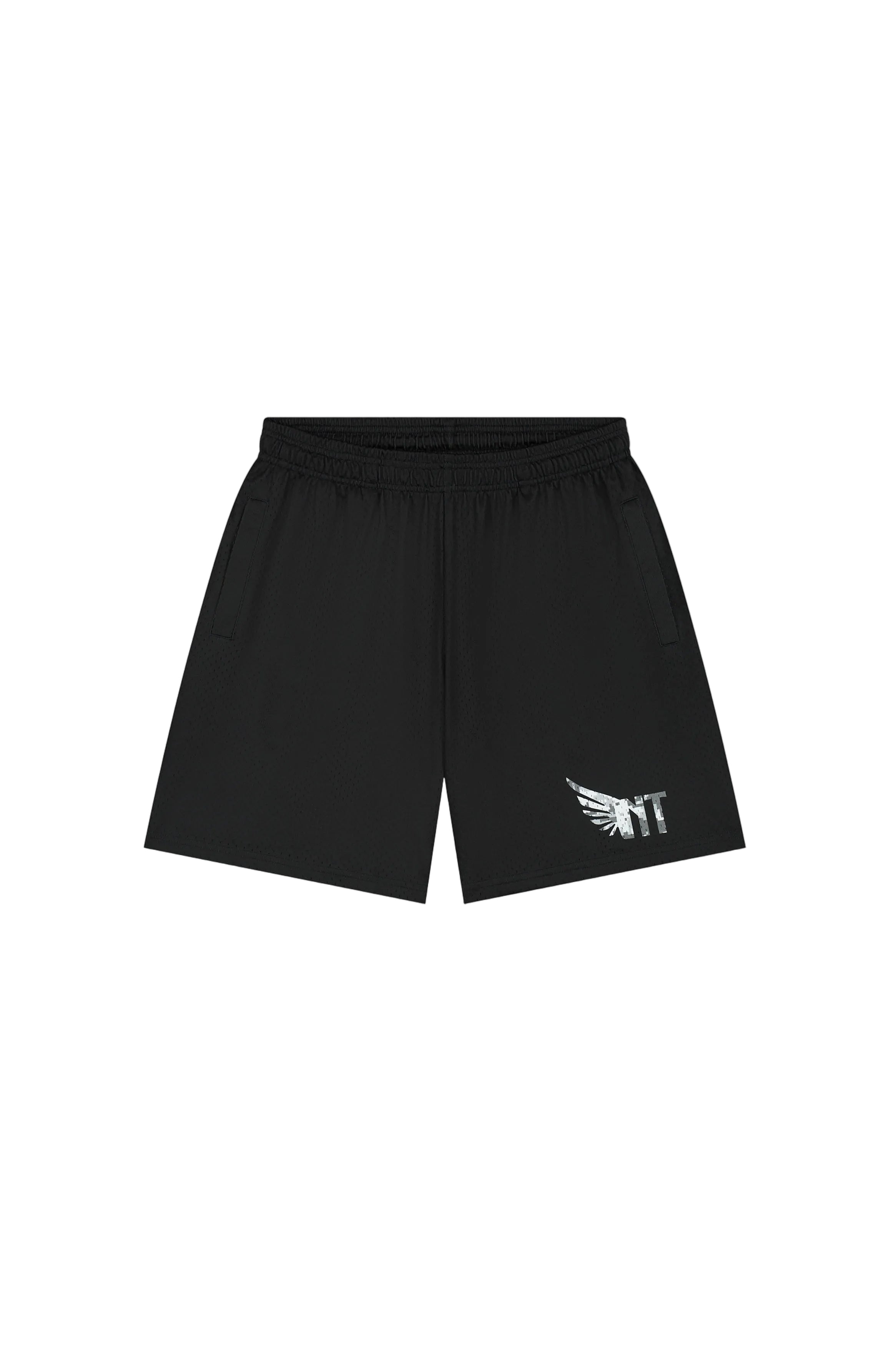 NOVATEUR SPORT MESH SHORTS - BLACK