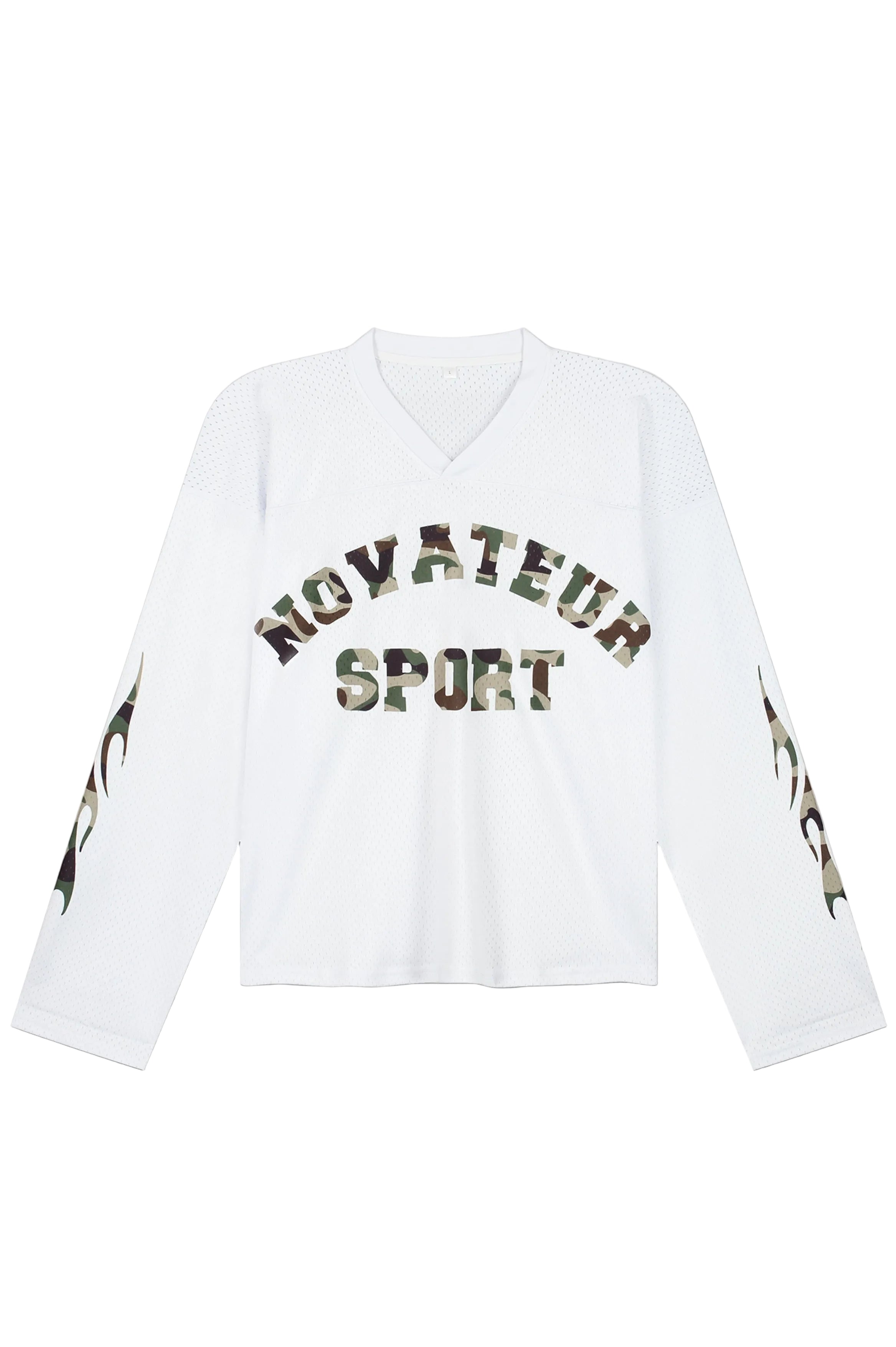 NOVATEUR SPORT MESH JERSEY - WHITE
