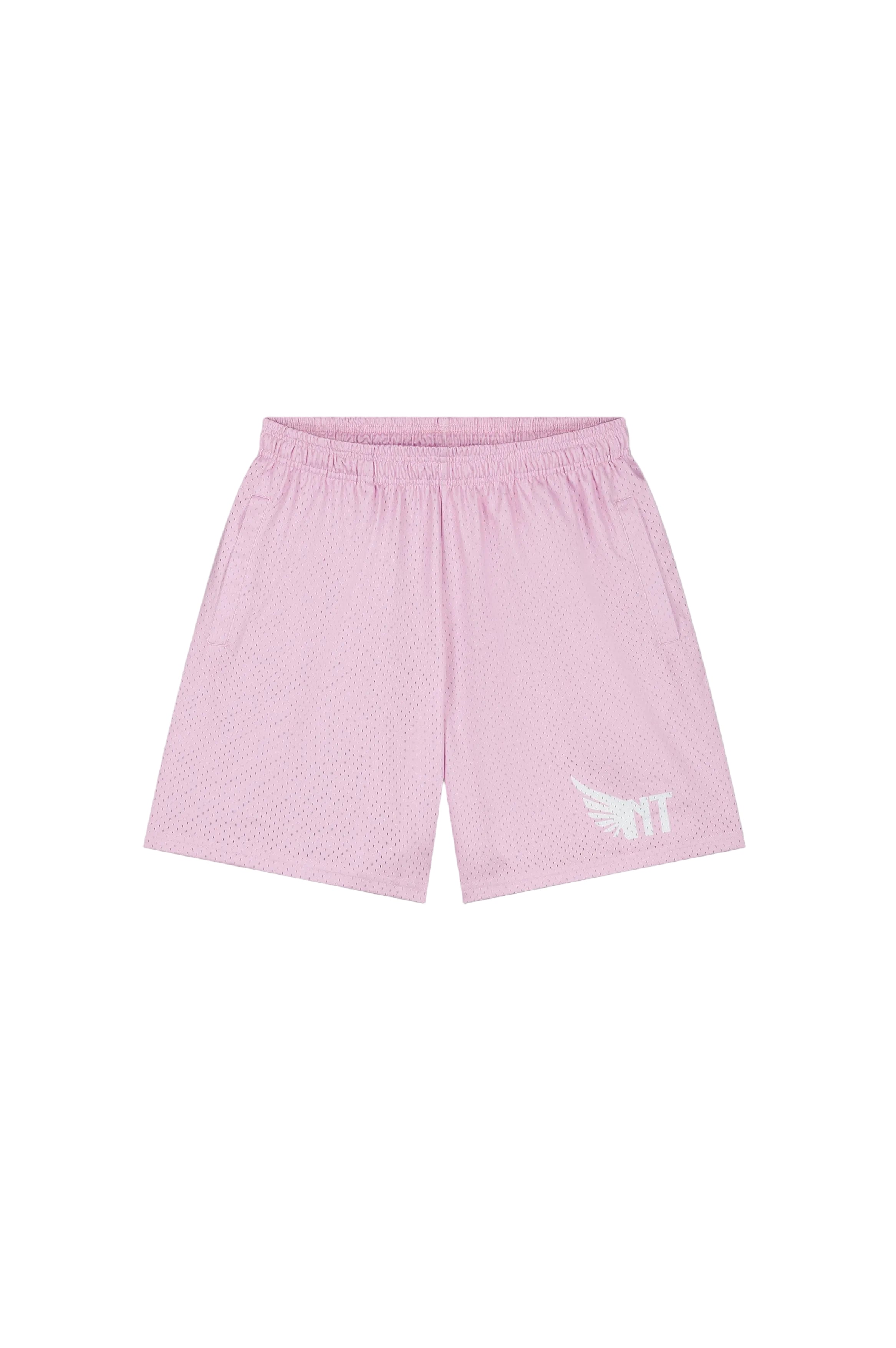 NOVATEUR SPORT MESH SHORTS- PINK