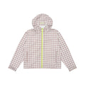 HOODED PLAID JACKET