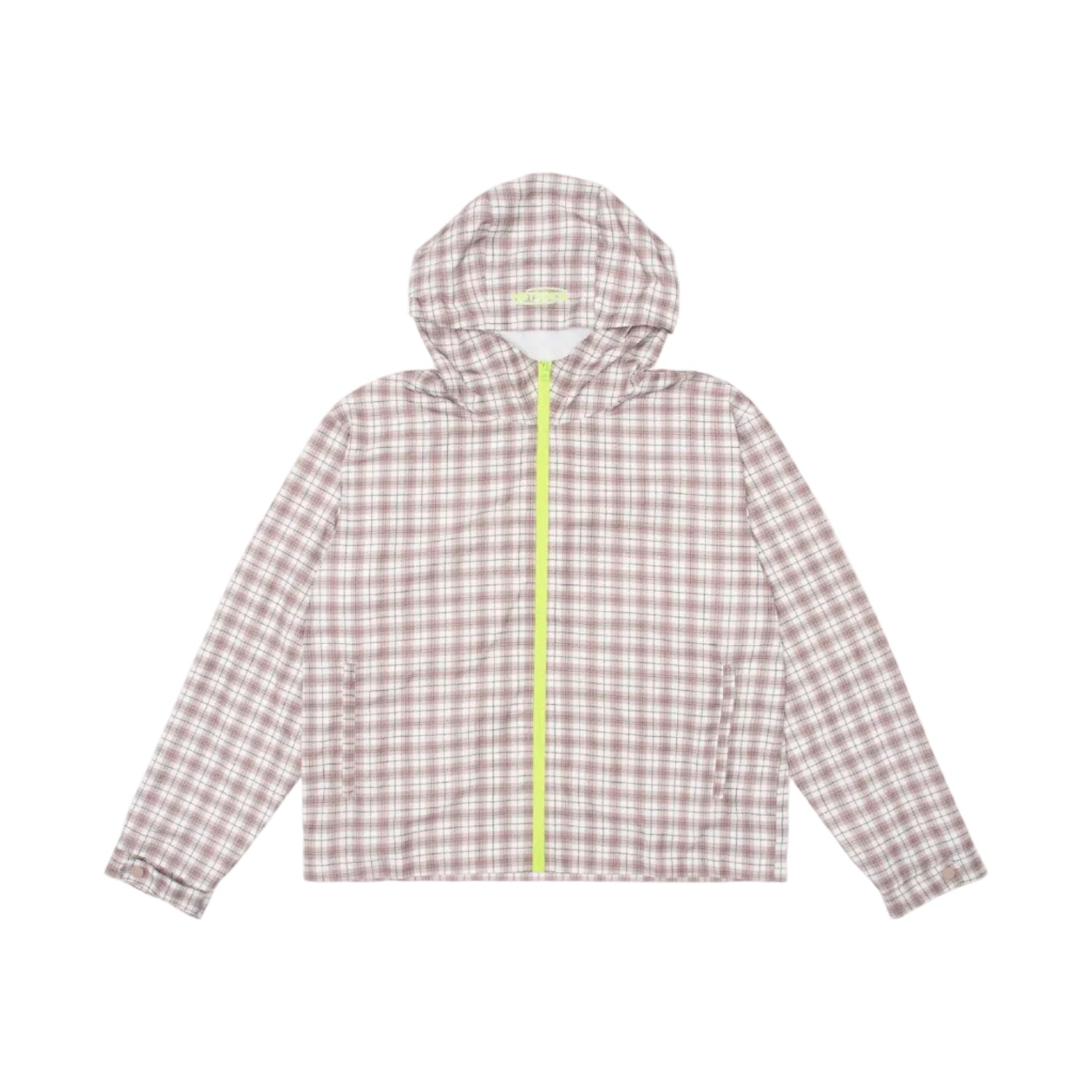 HOODED PLAID JACKET