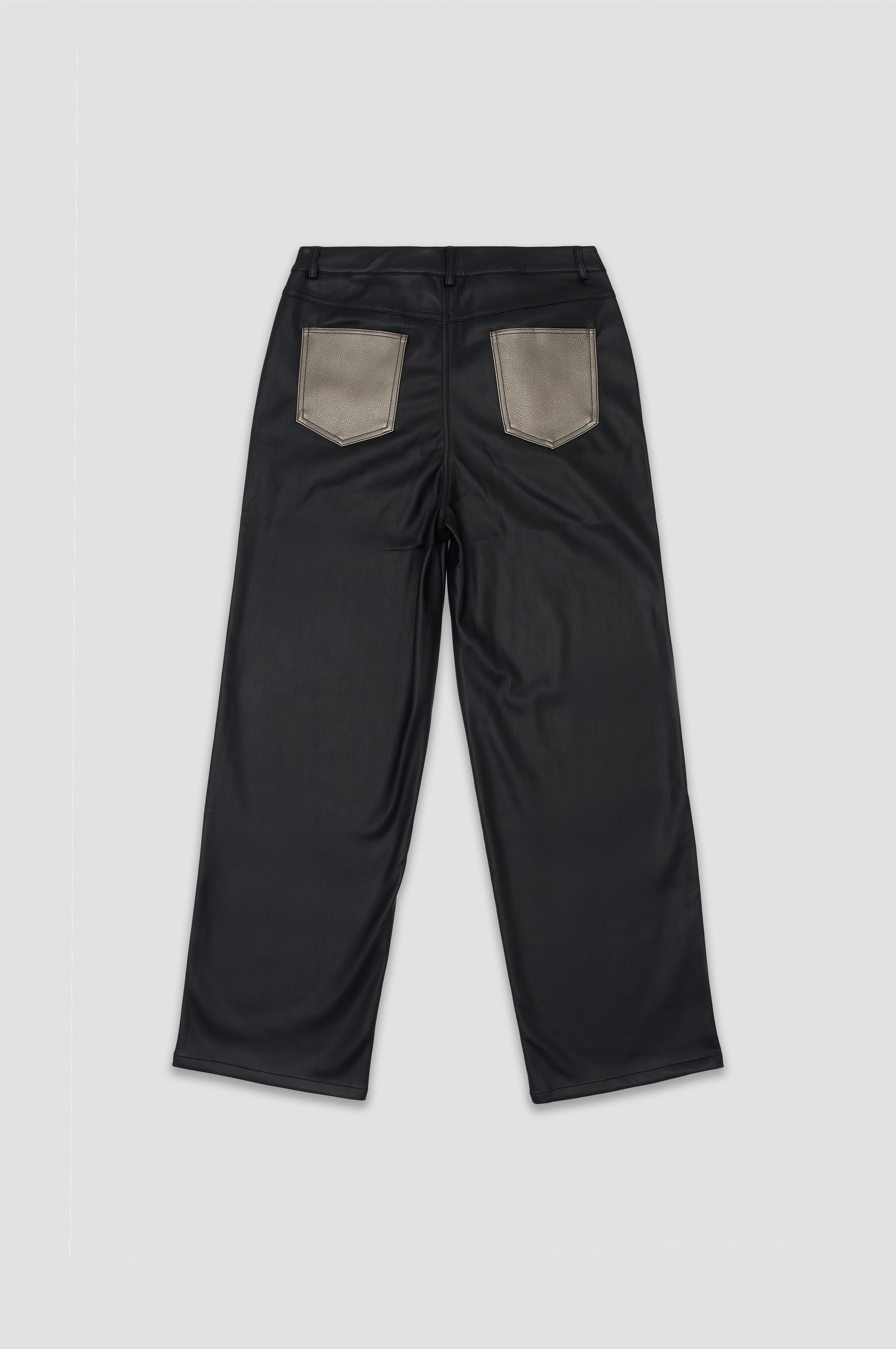 LEATHER BAGGY PANTS