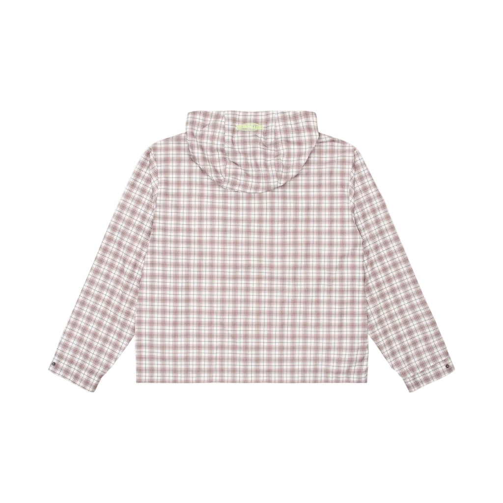 HOODED PLAID JACKET