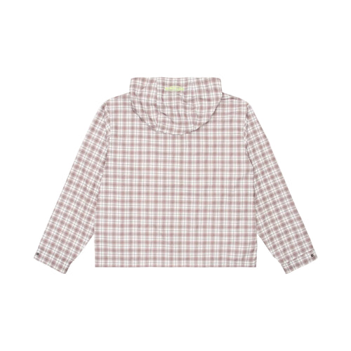 HOODED PLAID JACKET