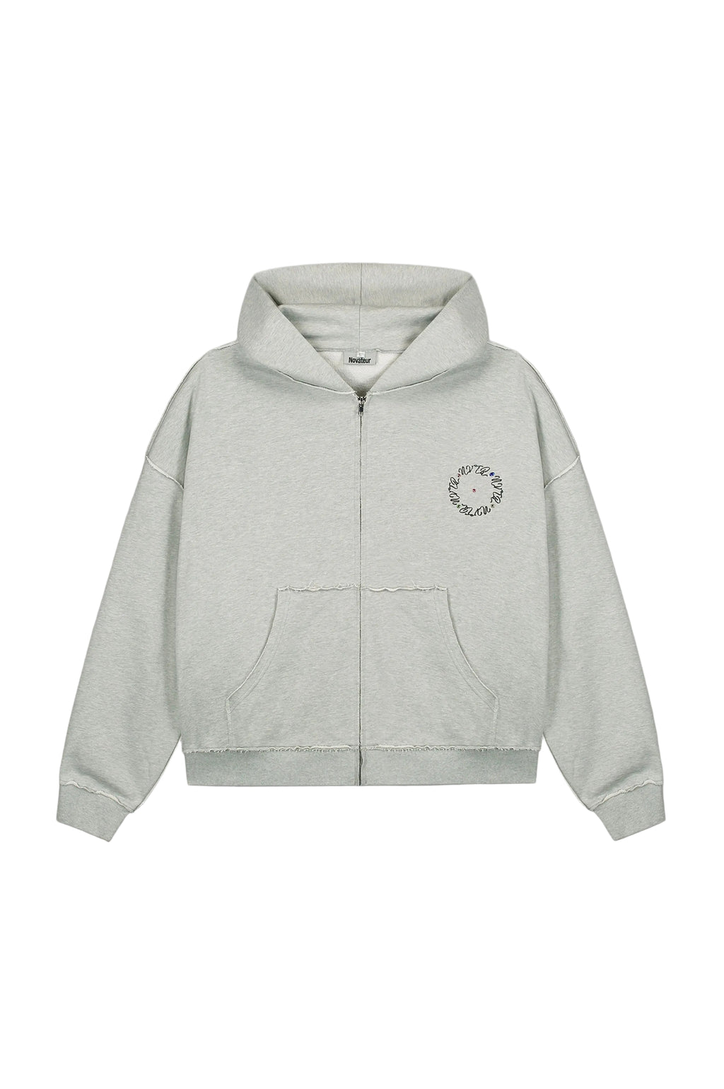 Strass-Hoodie mit Reißverschluss
