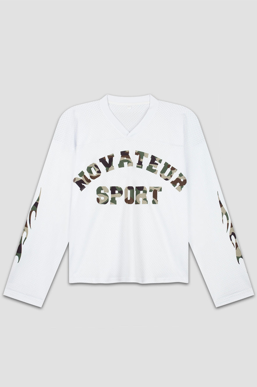 NOVATEUR SPORT MESH JERSEY - WHITE (PRE ORDER)