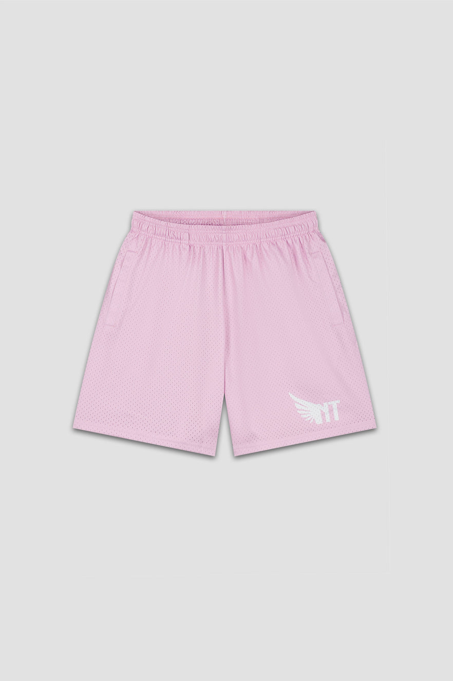 NOVATEUR SPORT MESH SHORTS- PINK