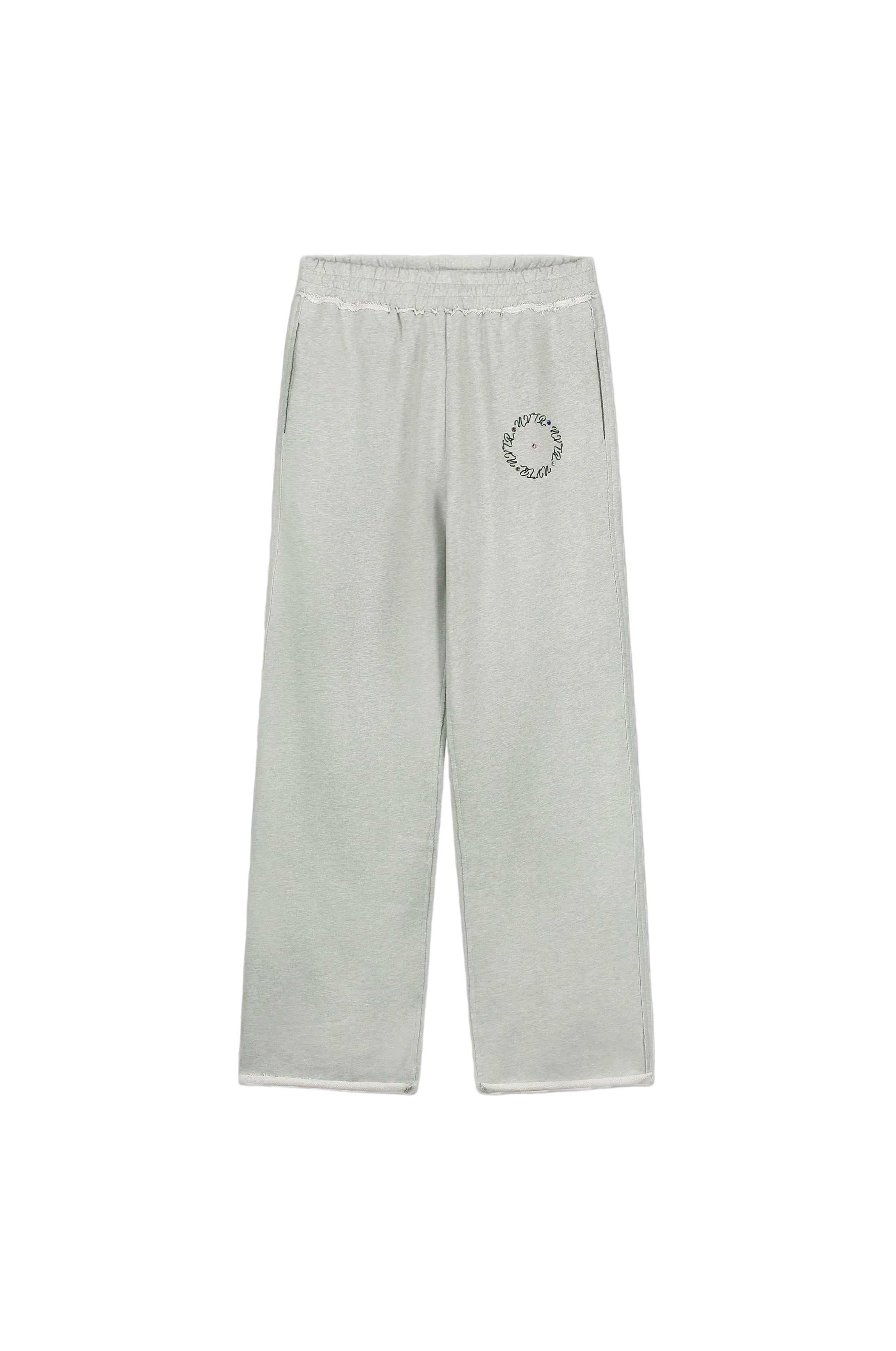 RHINESTONE STACKED SWEATPANTS